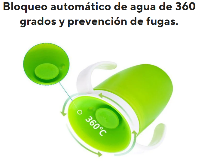 Vaso de Aprendizaje 360° para Bebés – ¡Bebe Solito con Confianza!