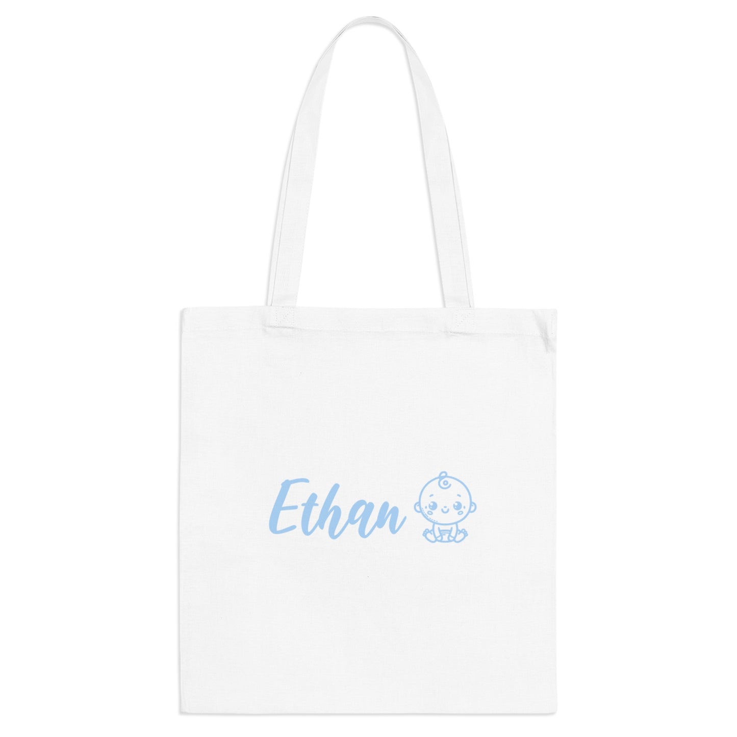 Bolso tote de algodón personalizable con nombre – Regalo original y sostenible PequeRecuerdos.