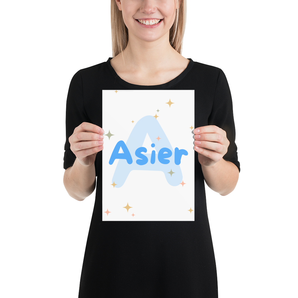 Póster Personalizado con el Nombre de tu Bebé