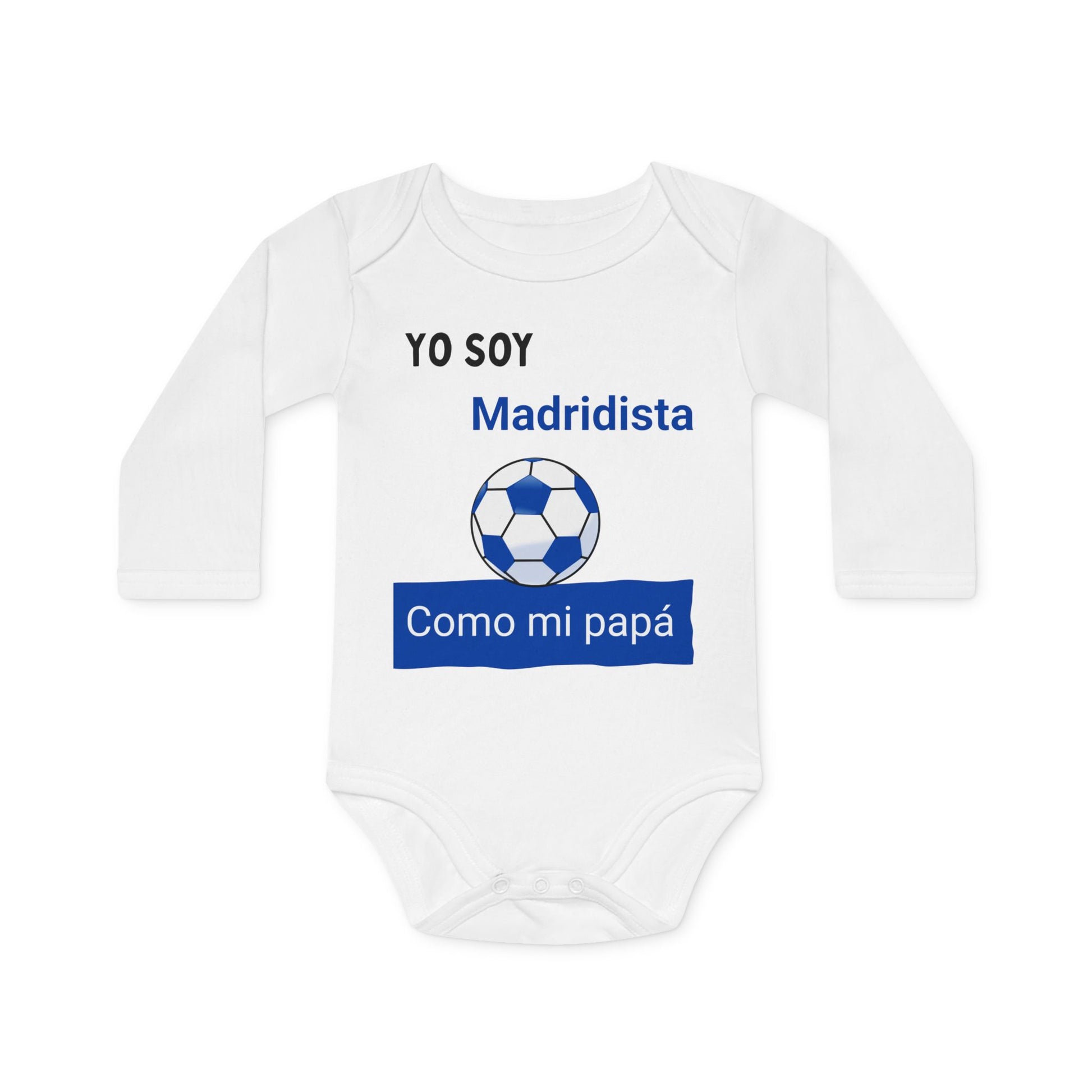 Body para bebé manga larga equipo de fútbol favorito. Regalo Personalizado.