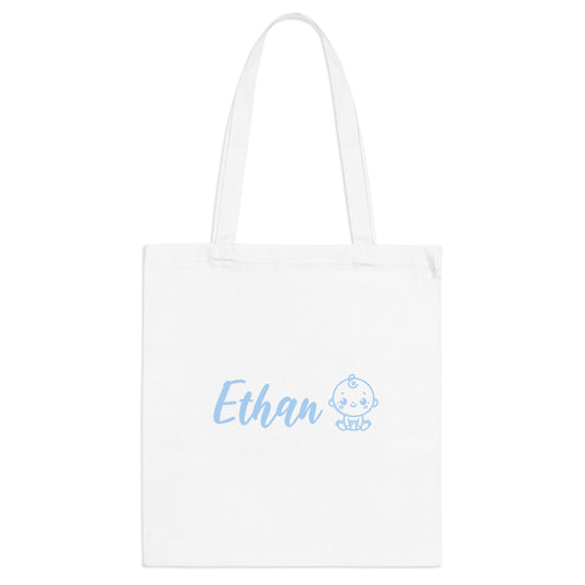 Bolso tote de algodón personalizable con nombre – Regalo original y sostenible PequeRecuerdos.